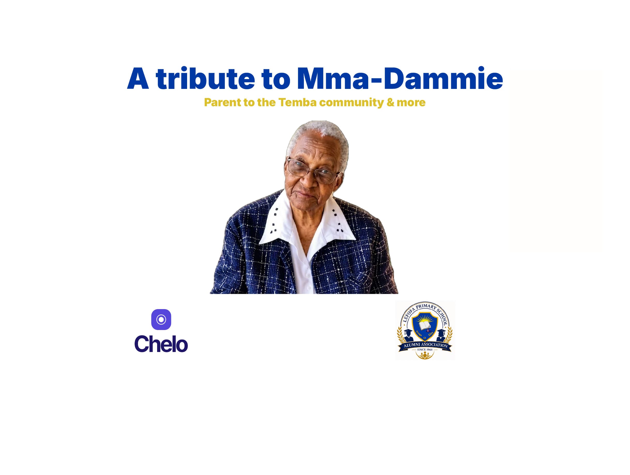 A Parent to the Temba community & more - A tribute to Principal Mma-Dammie